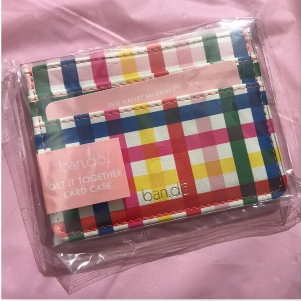 Got Your Back Drawstring Backpack & Get It Together Card Case Block Party SET